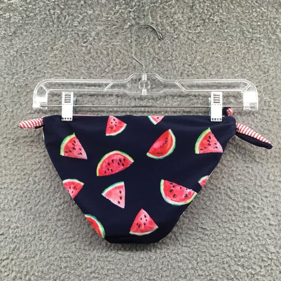 Snapper Rock Girl's Watermelon Print Bikini Bottom Navy 10 - Picture 2 of 5